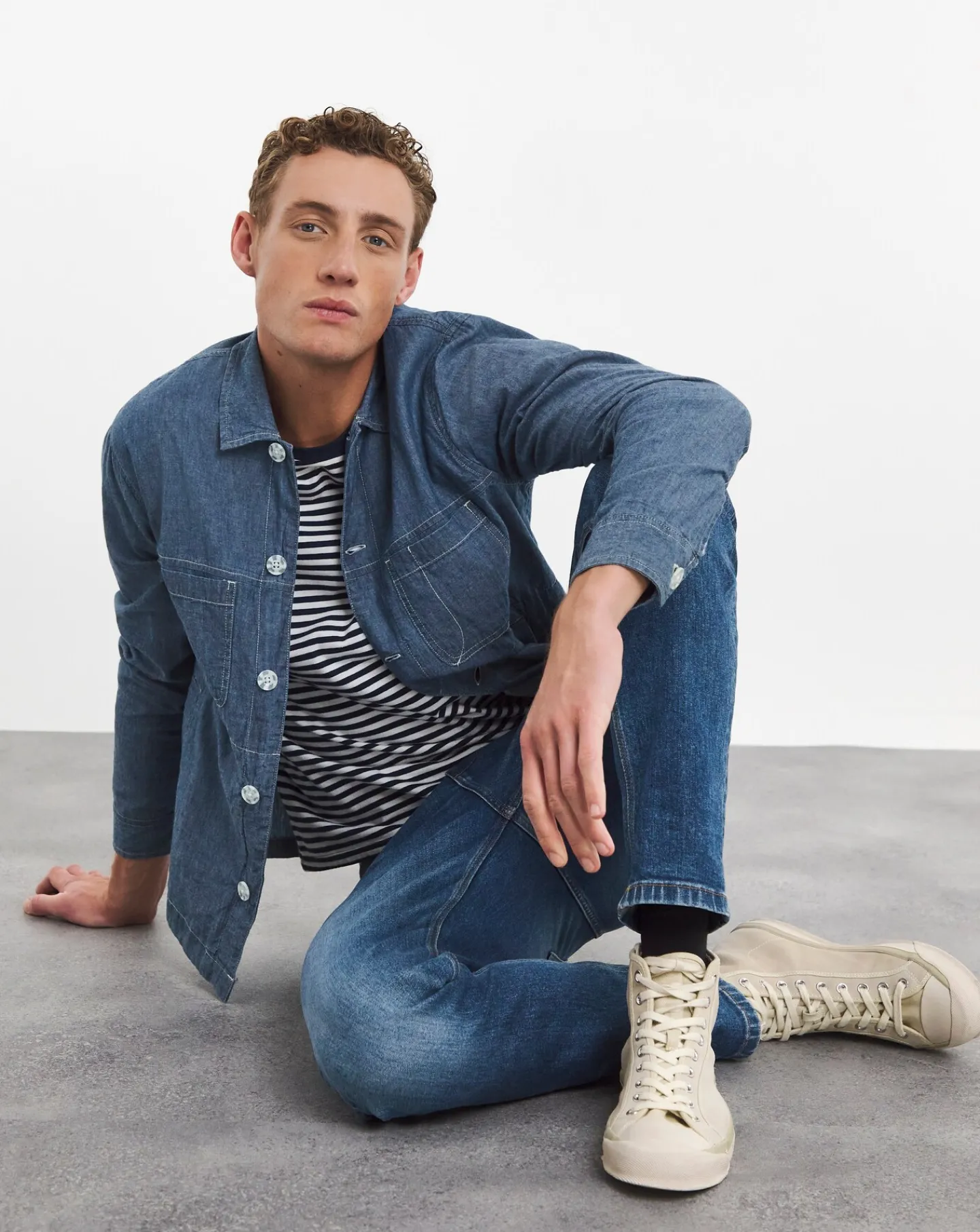 Jacamo UNION Denim Chambray Shacket