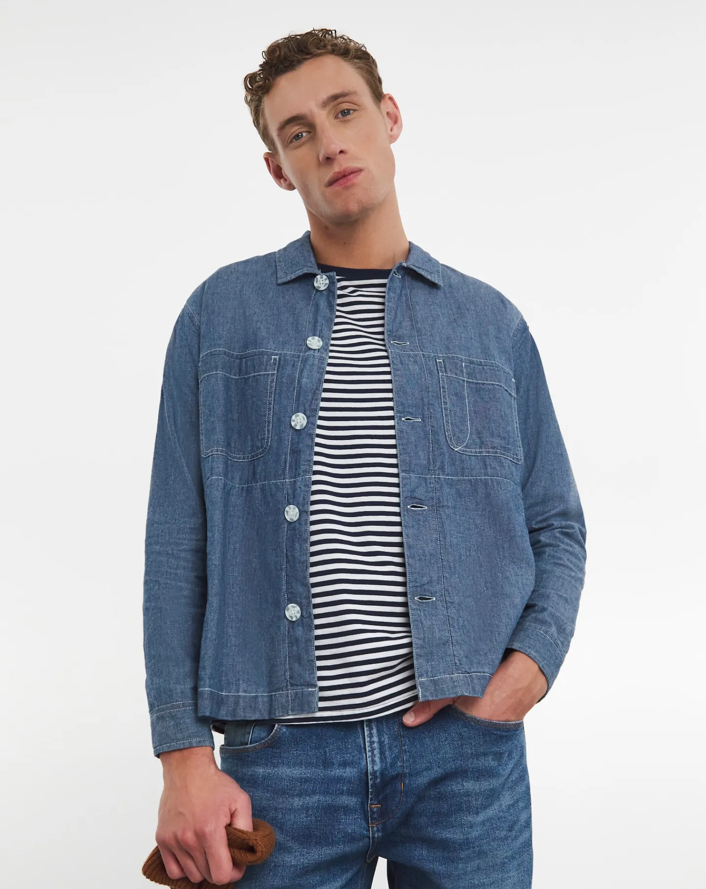 Jacamo UNION Denim Chambray Shacket