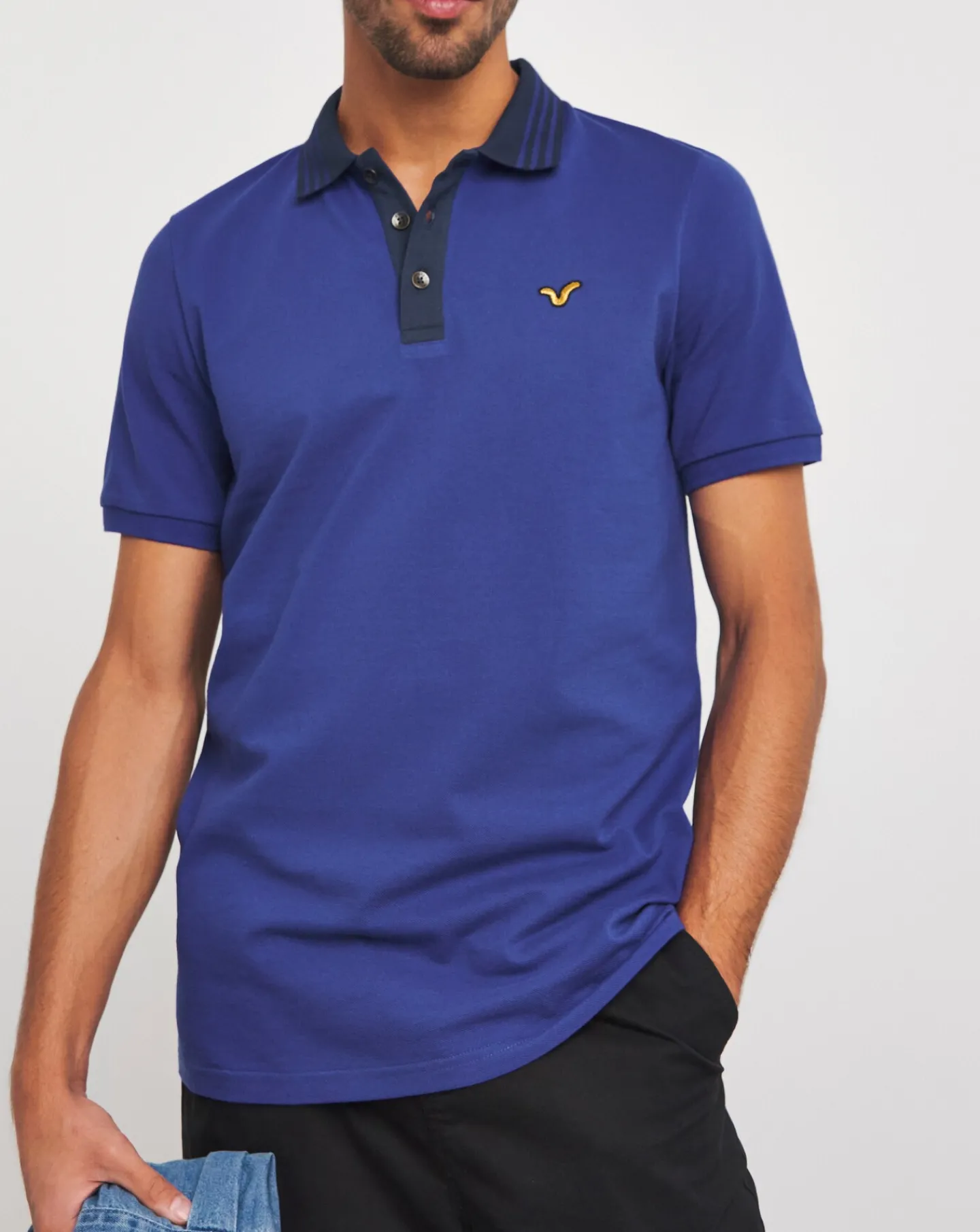Voi Contrast Collar Polo Long Length