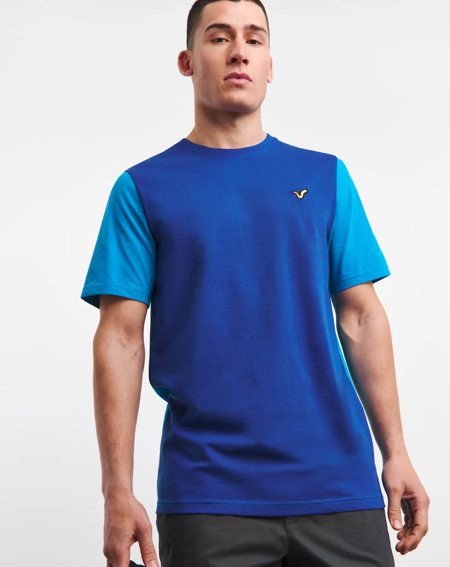 Voi Contrast Sleeve T-Shirt Long Length