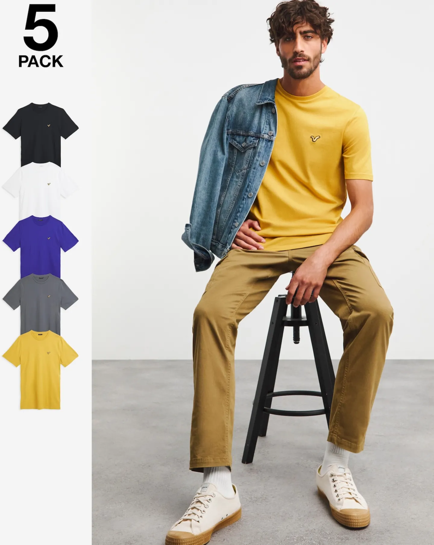 Voi Storm 5 Pack T-Shirt Long Length