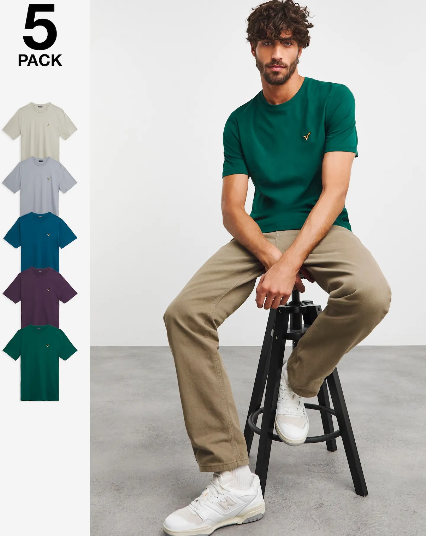 Voi Storm 5 Pack T-Shirt Long length