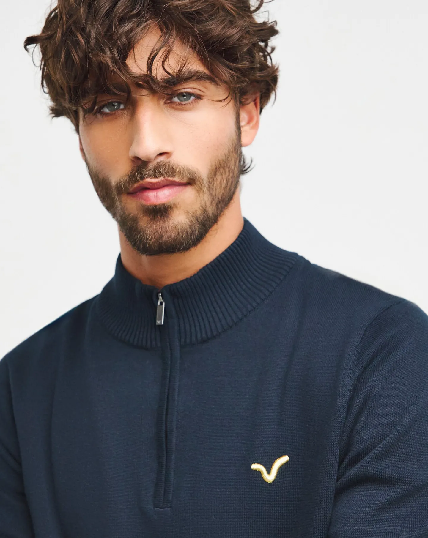 Voi Storm 1/2 Zip Knitted Jumper