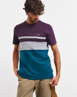 Jacamo Voi Stripe T-Shirt Long Length