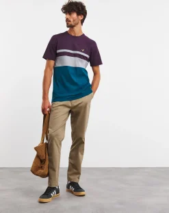 Jacamo Voi Stripe T-Shirt Long Length