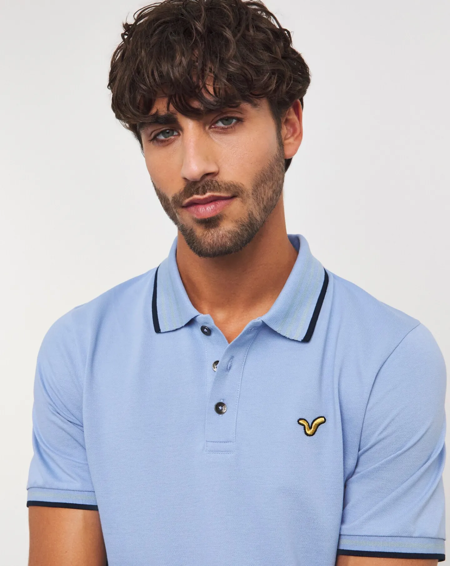 Voi Tipped Collar Long Length Polo