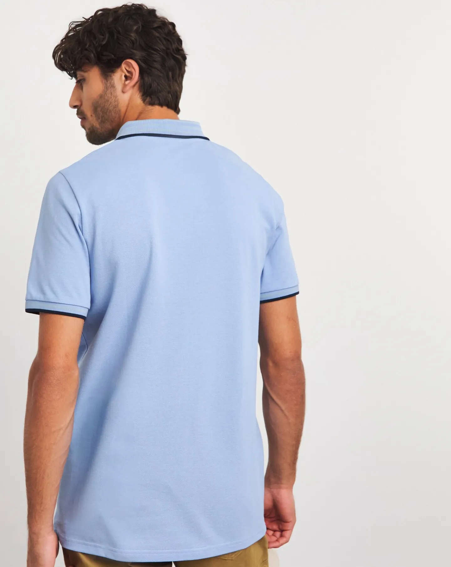 Voi Tipped Collar Long Length Polo