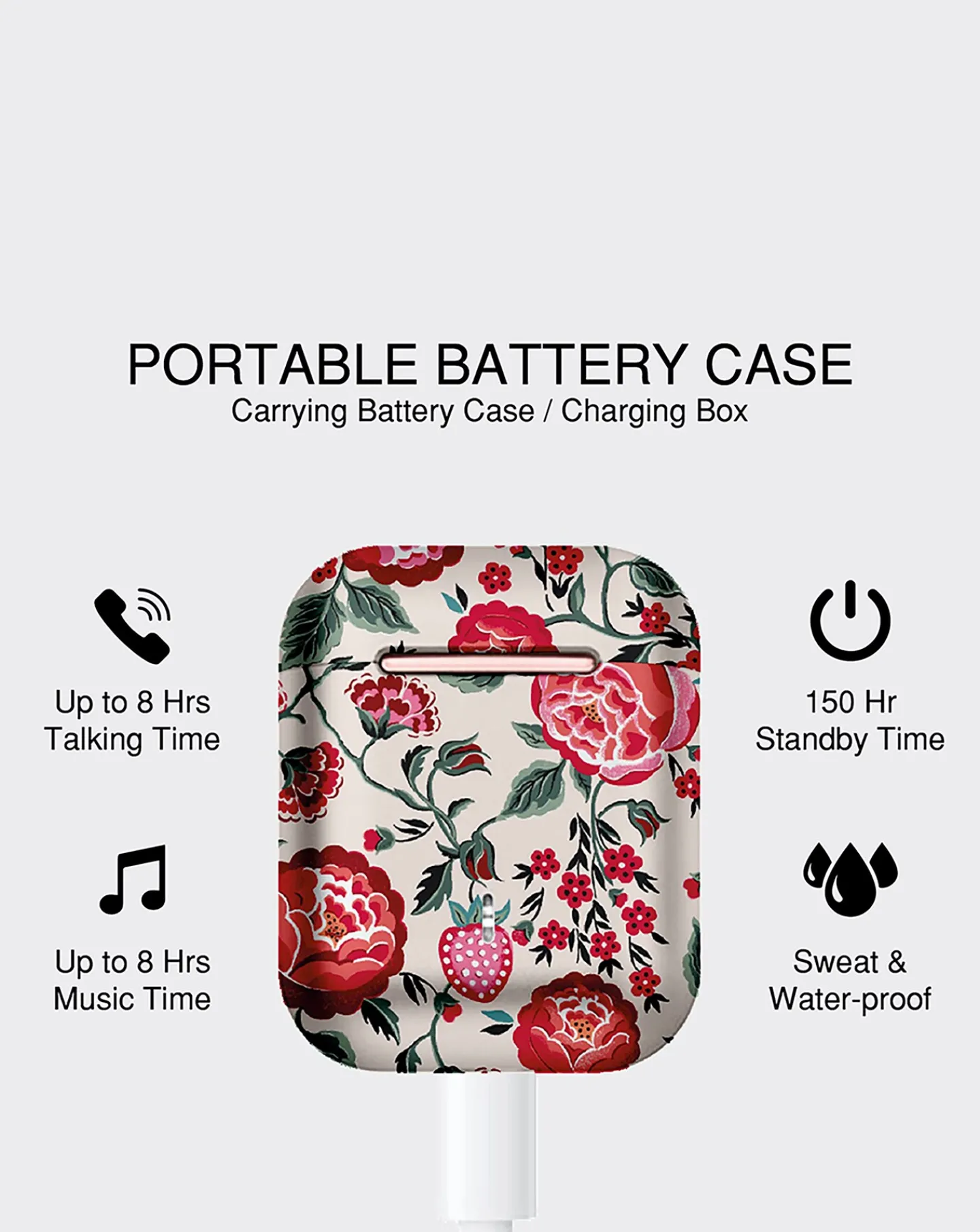 VQ Wren Wireless Earbuds - Cath Kidston Strawberry Garden