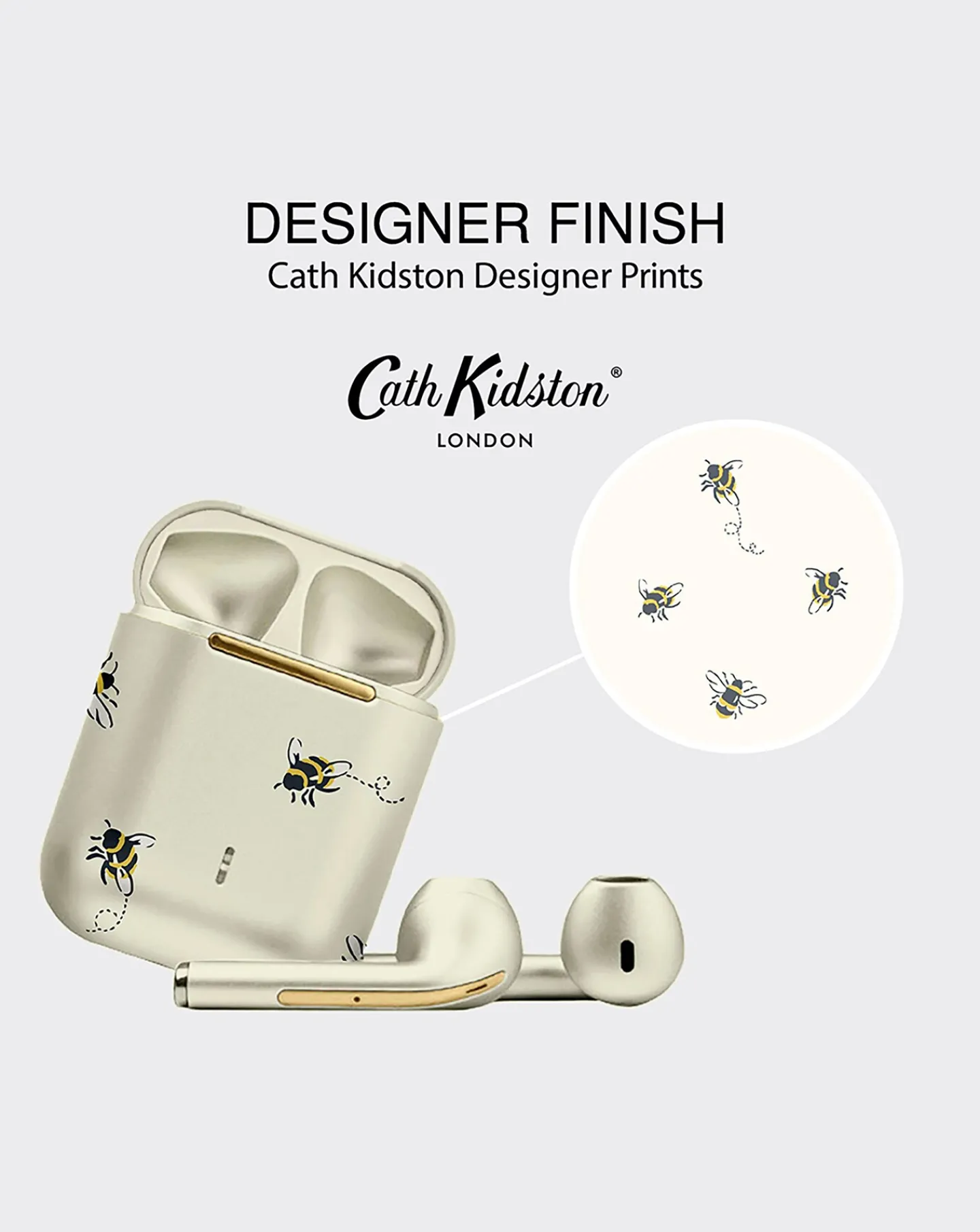 VQ Wren Wireless Earbuds - Cath Kidston Bees