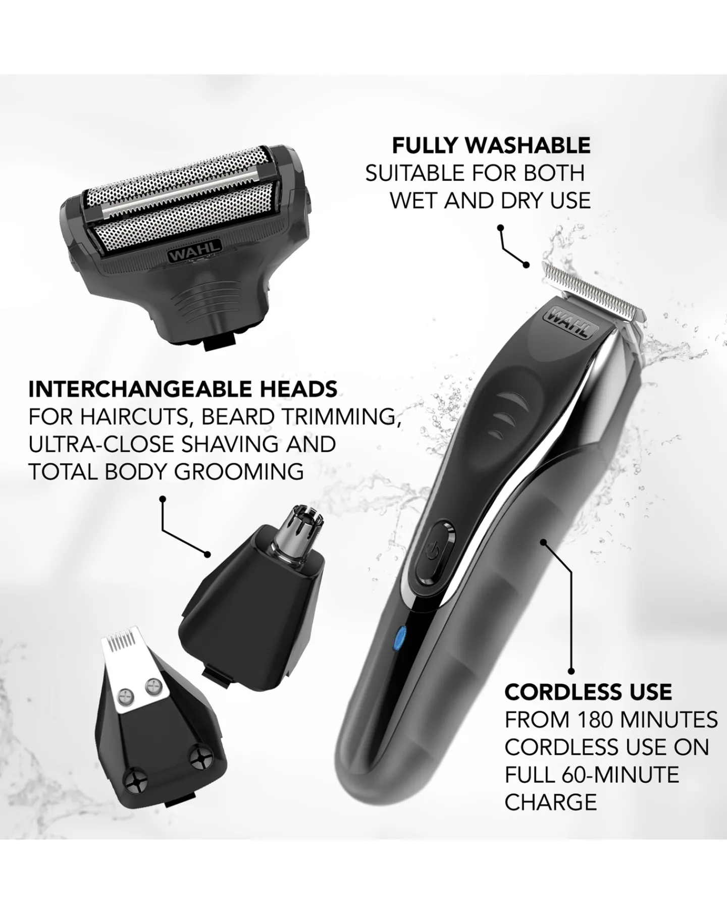 Wahl 10 in 1 Aqua Blade Multigroomer Set