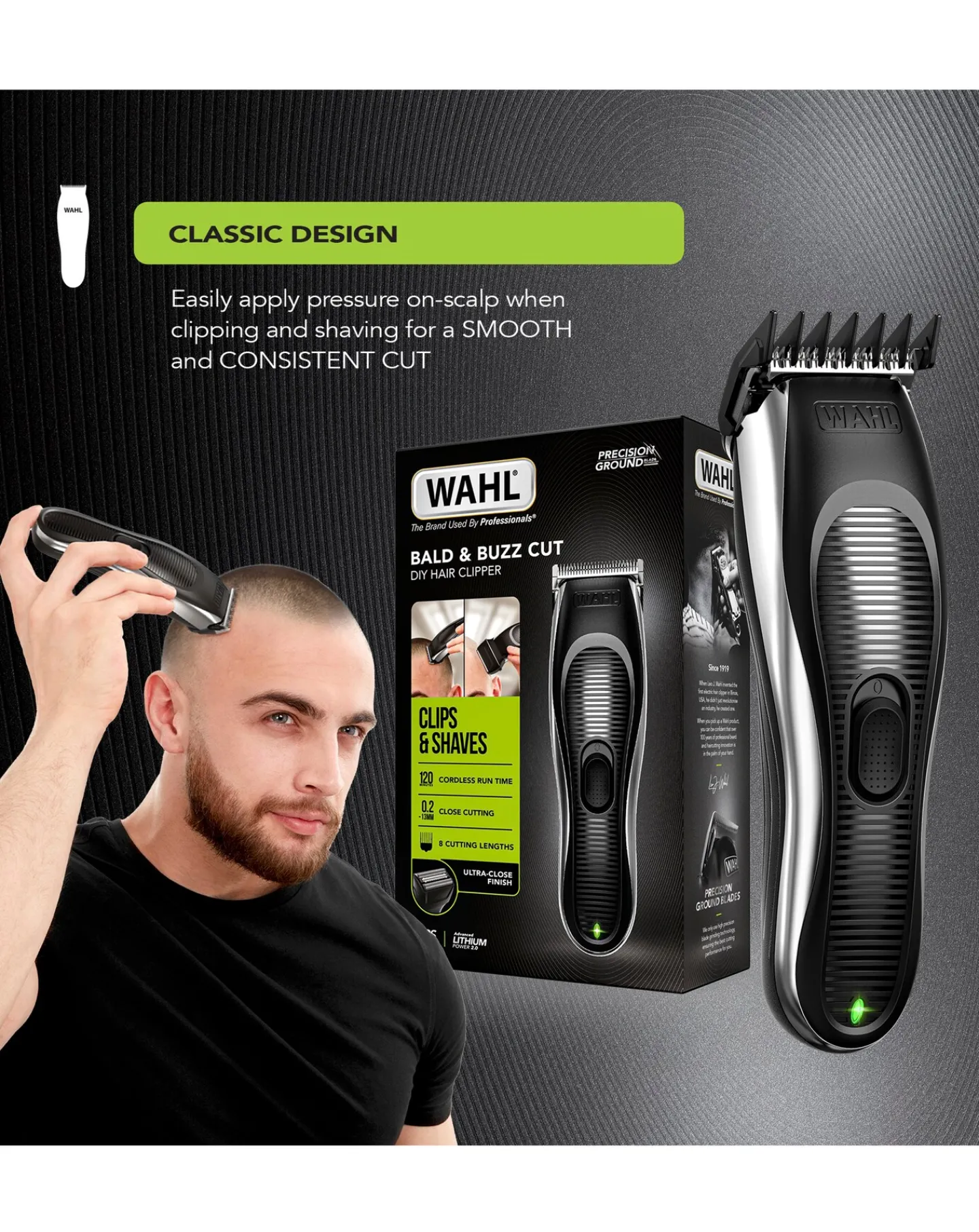 Wahl Bald & Buzz Cut Clipper Kit