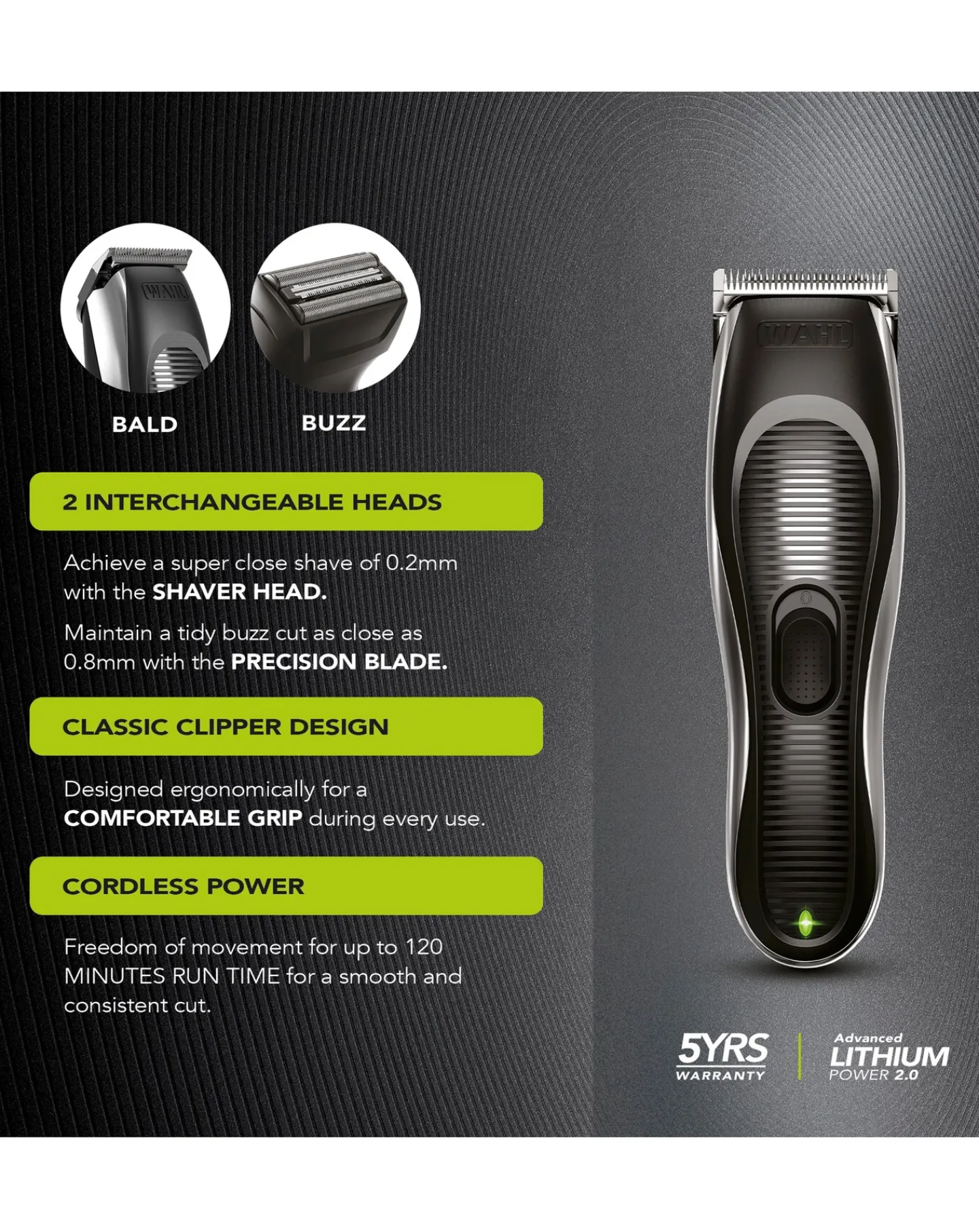 Wahl Bald & Buzz Cut Clipper Kit