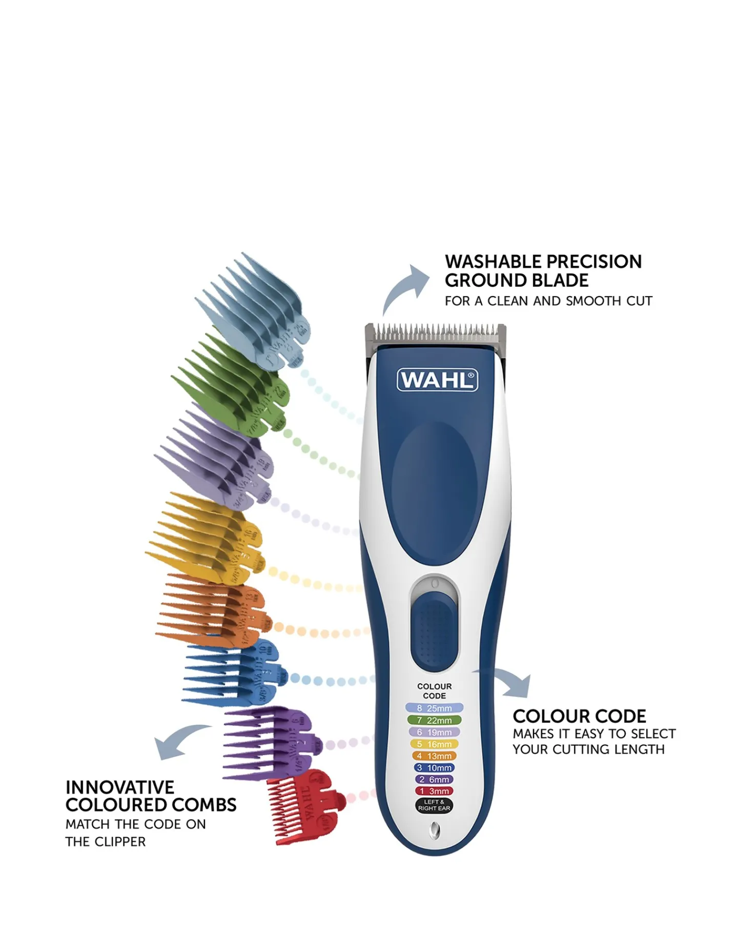 Wahl Colour Coded Cordless Hair Clipper