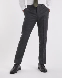 William Hunt Flannel Check Suit Trouser