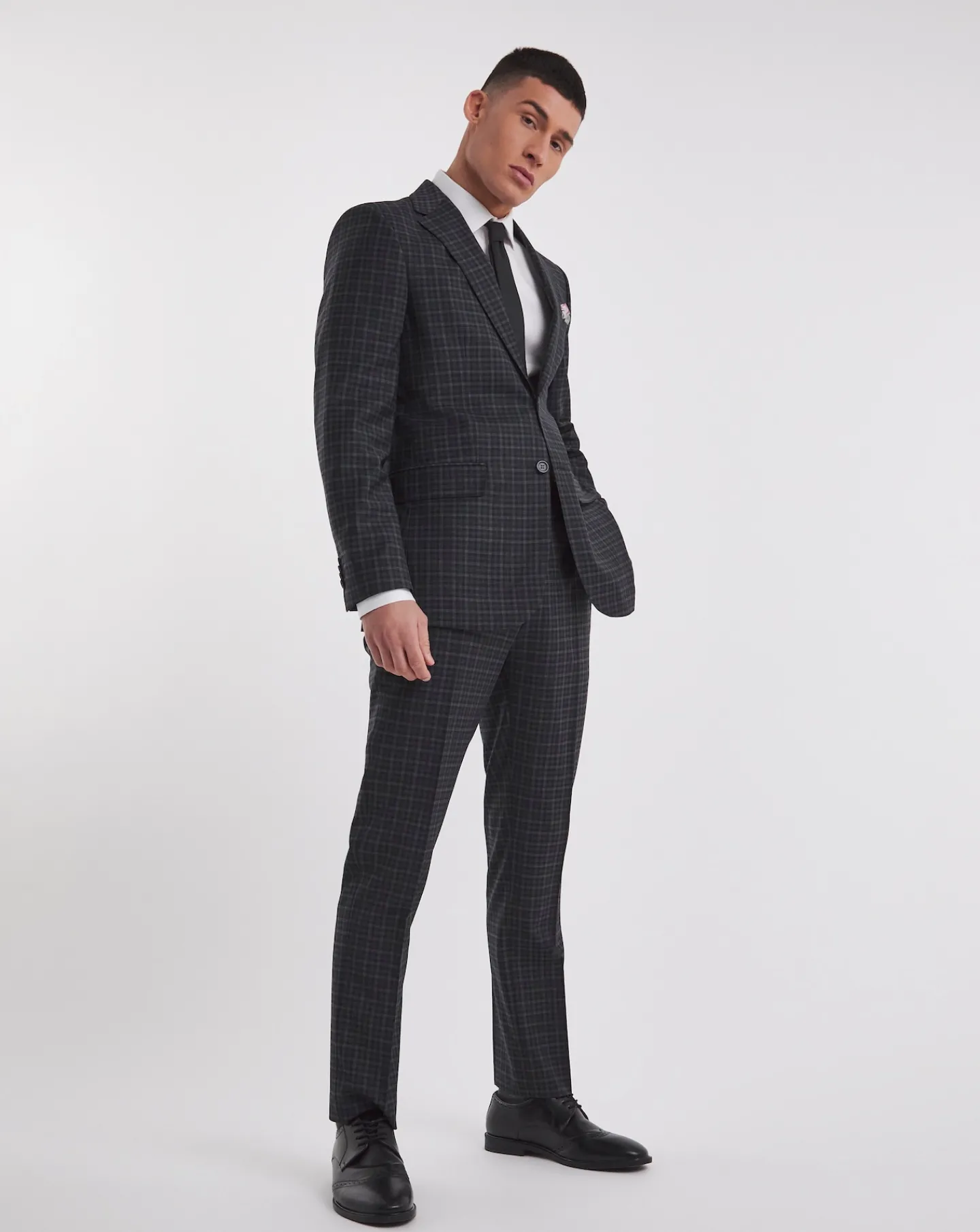 William Hunt Gingham Suit Trouser