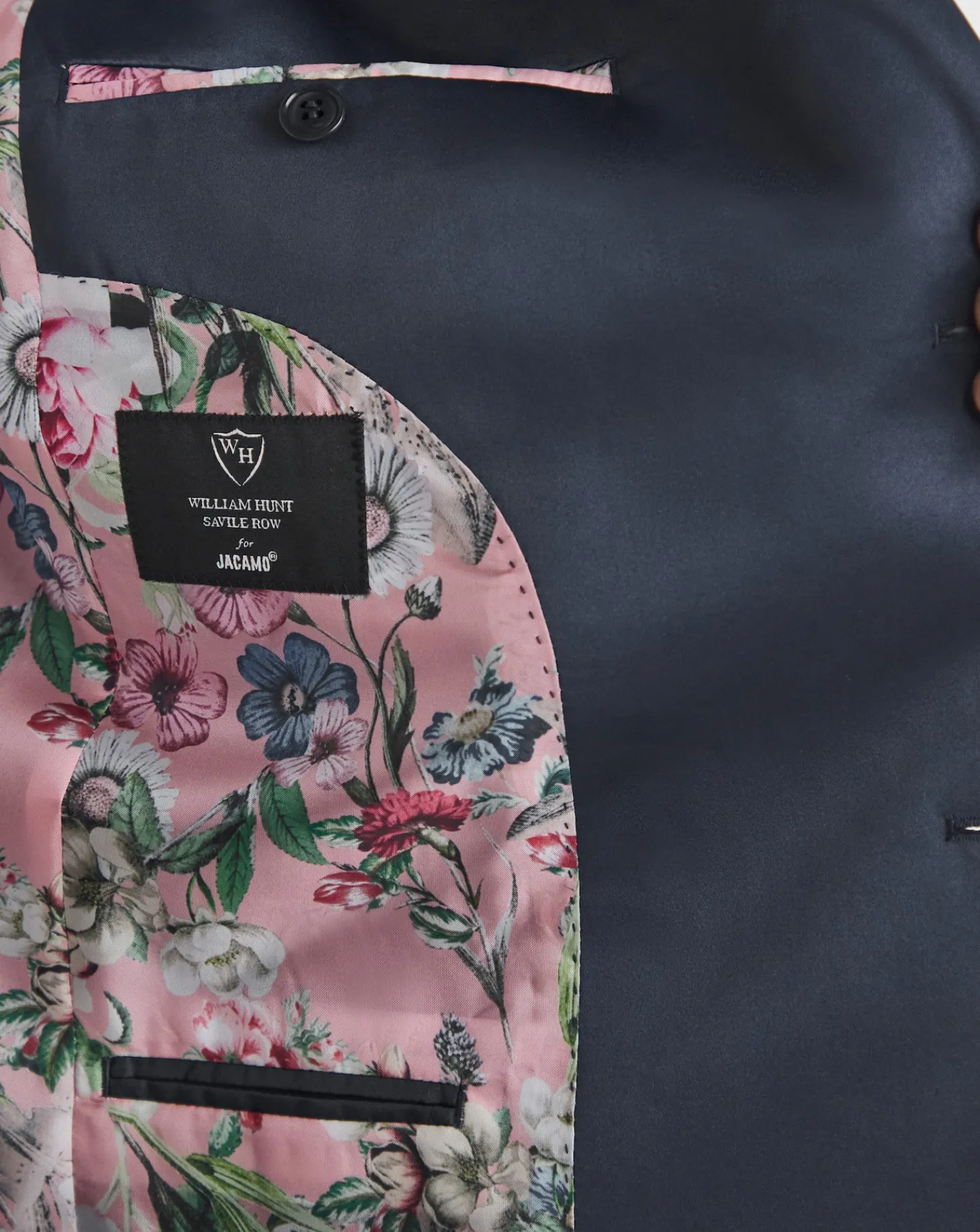 William Hunt Jacquard Satin Lapel Blazer