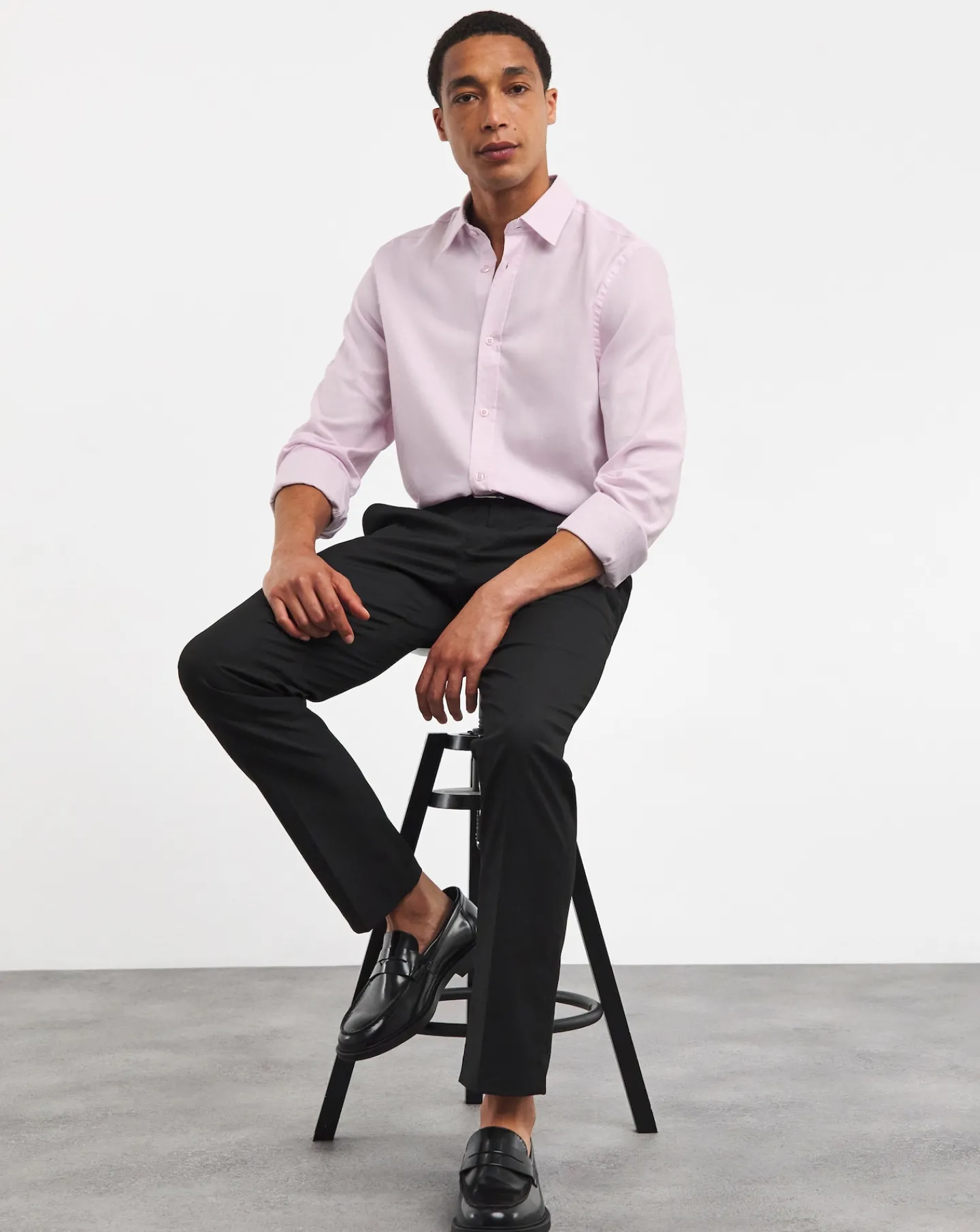 William Hunt Pin Point Jaquard Shirt