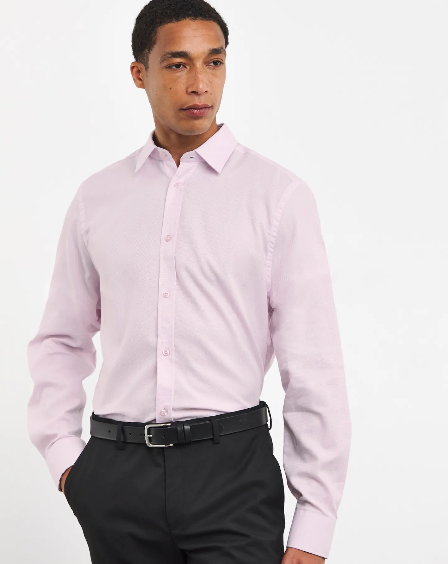 William Hunt Pin Point Jaquard Shirt