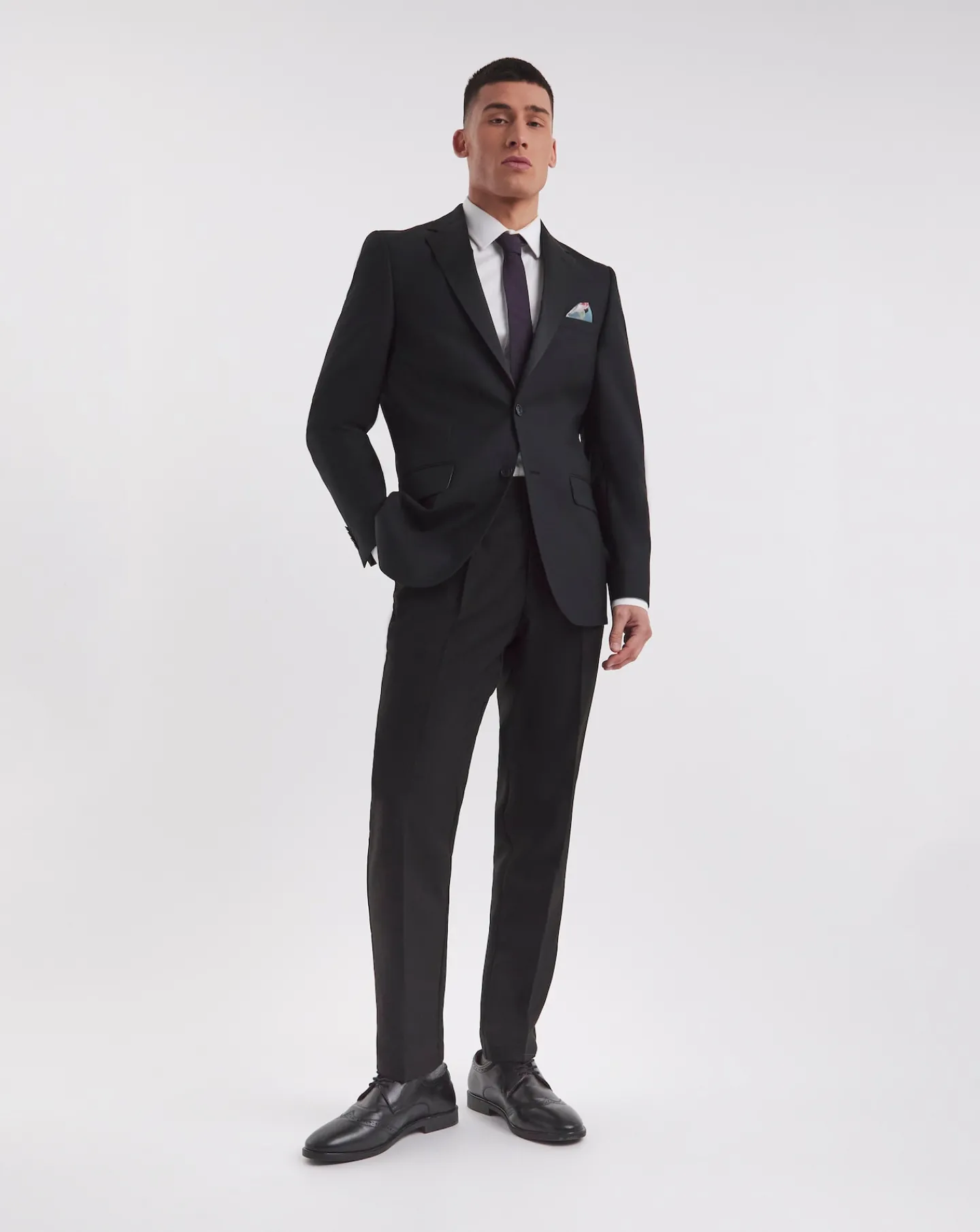 William Hunt Satin Lapel Blazer