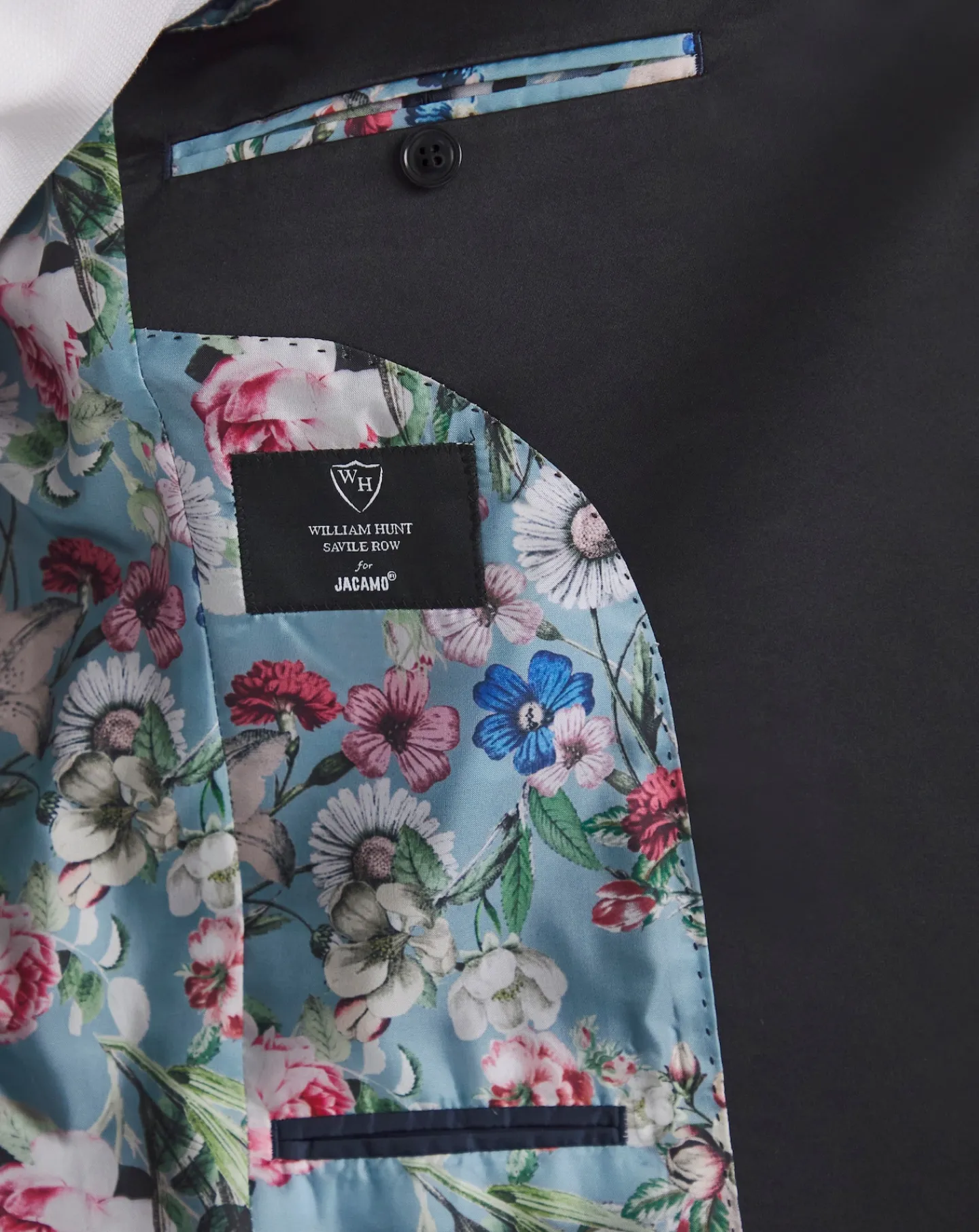 William Hunt Satin Lapel Blazer