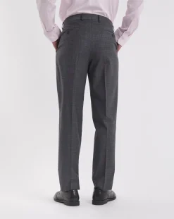 William Hunt Textured Grey Suit Trouser