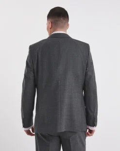 William Hunt Textured Grey Suit Jacket