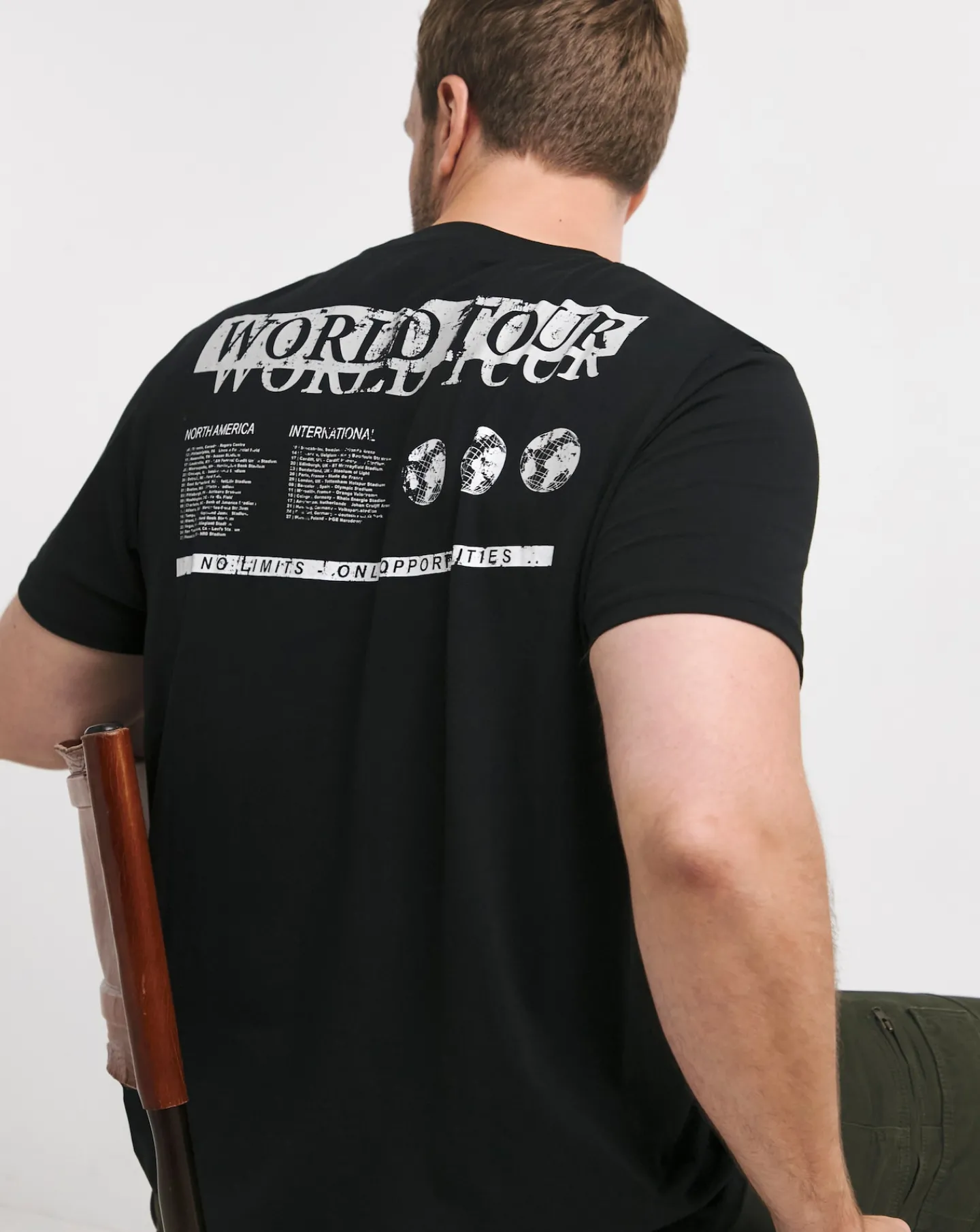 Jacamo World Tour Graphic T-Shirt Long