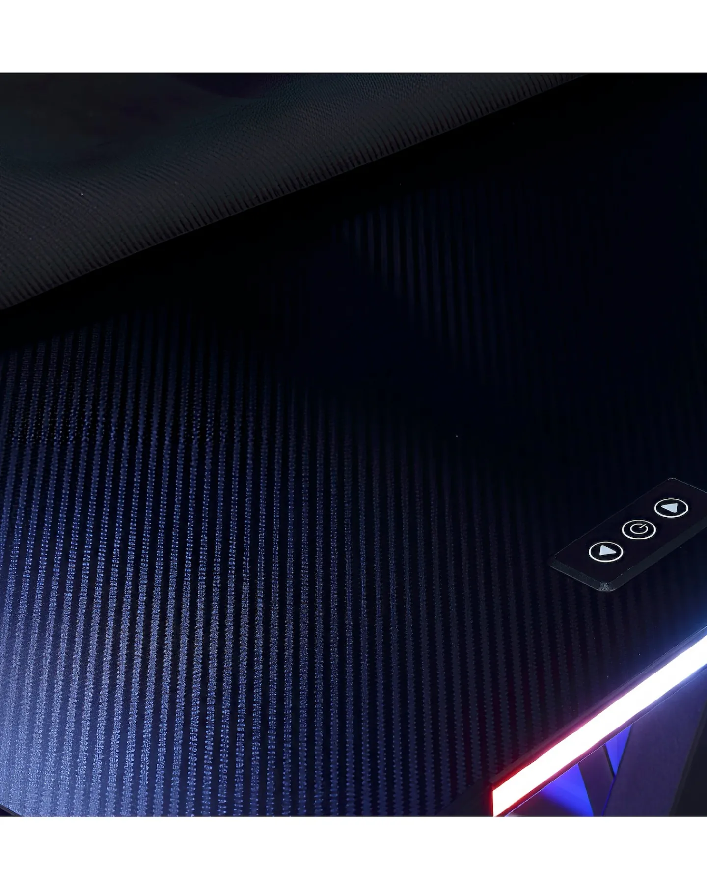 X Rocker Lumio Compact Gaming Desk with 3-Sided App-Controlled LED Lighting