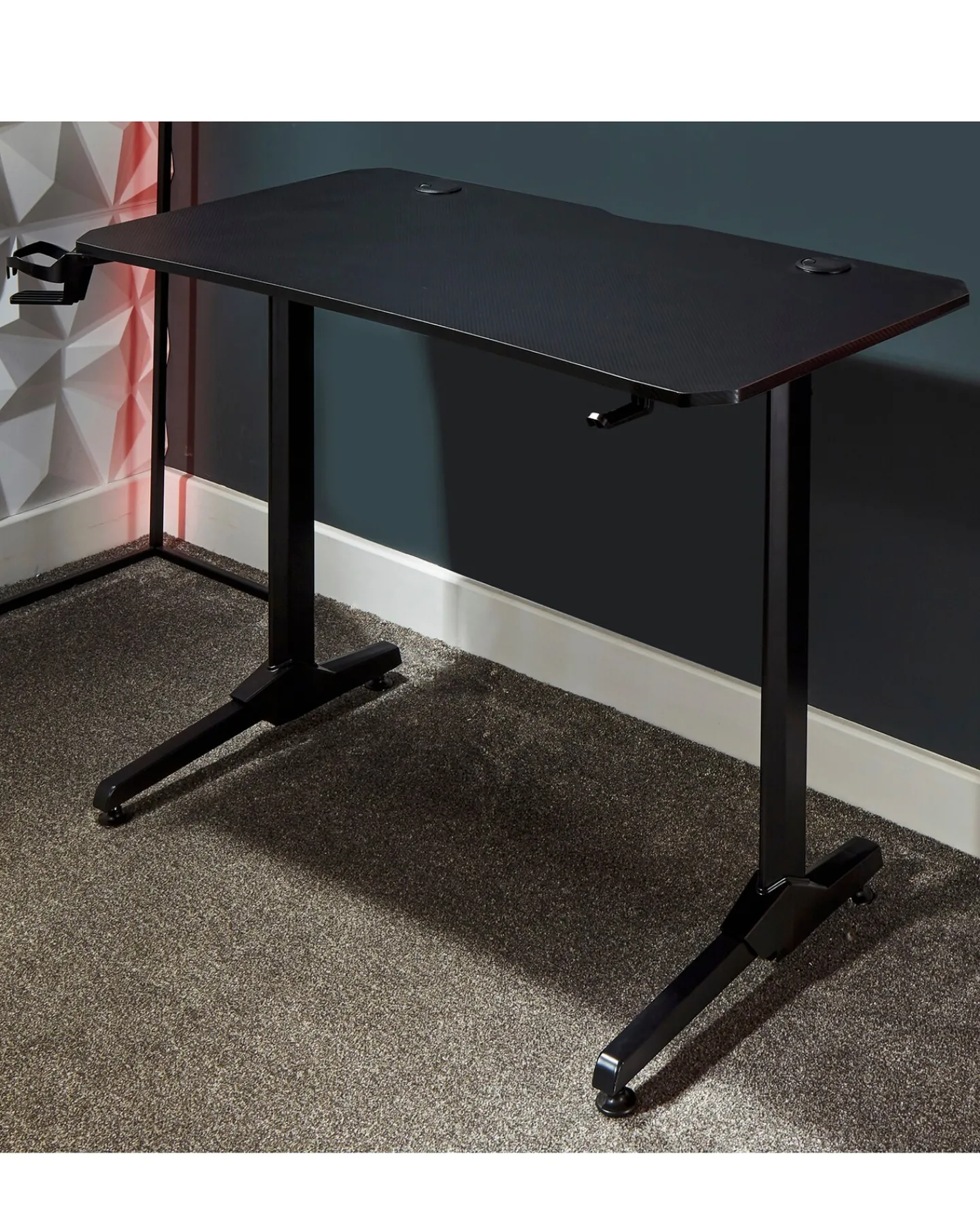X Rocker Panther Low Profile Esports Gaming Desk