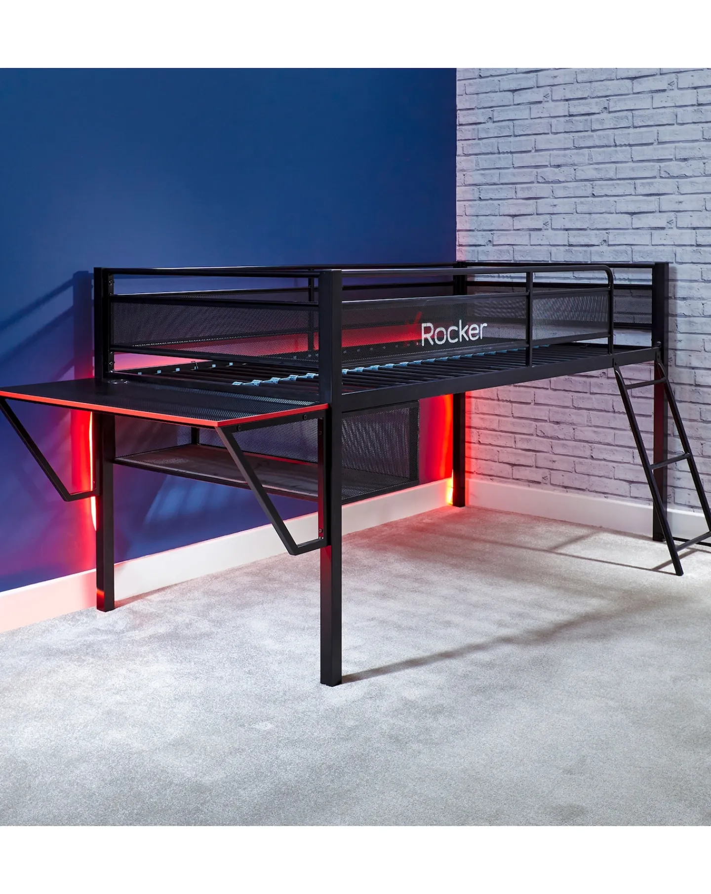 X Rocker Sanctum Mid Sleeper and Desk Gaming Combo