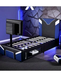 X Rocker Single Cerberus Twist TV Bed -