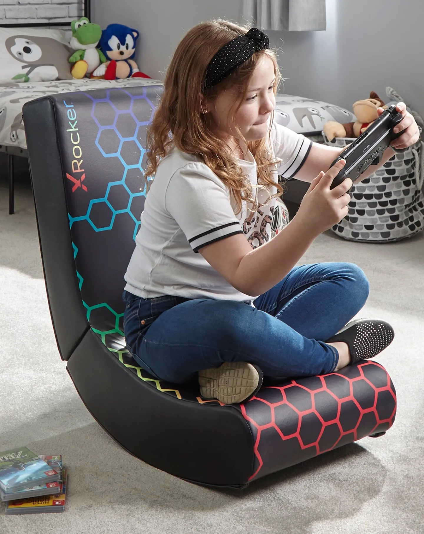 X Rocker Video Rocker Neo - Hex Edition Foldable Gaming Chair